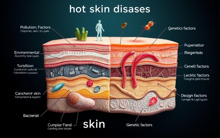 przyczyny chorób skóry