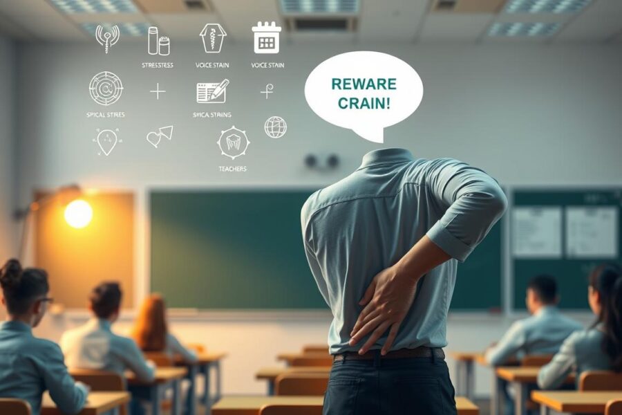 Choroby zawodowe nauczycieli – stres, głos i kręgosłup